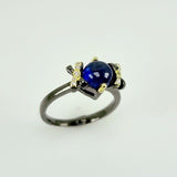 Anillo de Zafiro y Zirconia cúbica - Anillos