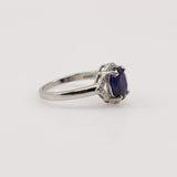 Anillo de Zafiro y Zirconia Cúbica - Anillos
