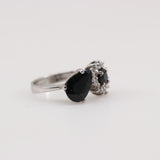 Anillo de Zafiro y Zirconia Cúbica - Anillos