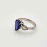 Anillo de Zafiro y Zirconia cúbica - Anillos