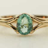 Anillo elaborado en oro 18 K con Turmalina Paraiba certificada - Anillos