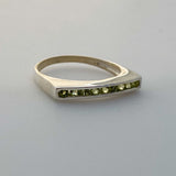 Anillo semi sin fin de Peridoto - Anillos