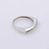 Anillo semi sin fin de Peridoto y Topacio Blanco - Anillos