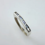 Anillo semi sin fin de Tanzanita y Topacio Blanco - Anillos