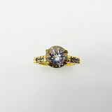 Anillo Topacio blanco y Topacios azules - Anillos
