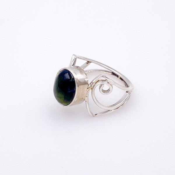 Anillo turmalina verde en Plata 950 - Anillos
