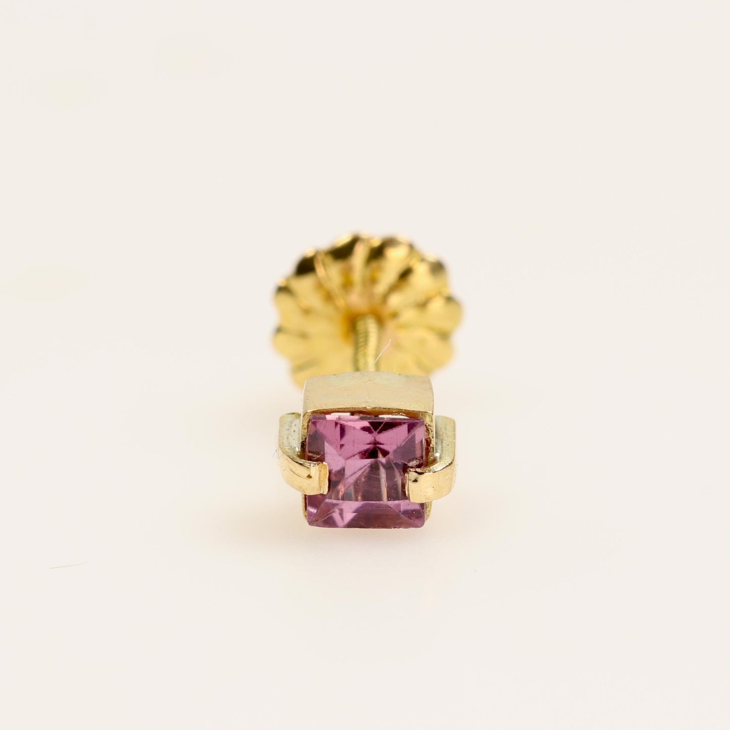 Aro individual de Espinela en oro 18 k - Aros
