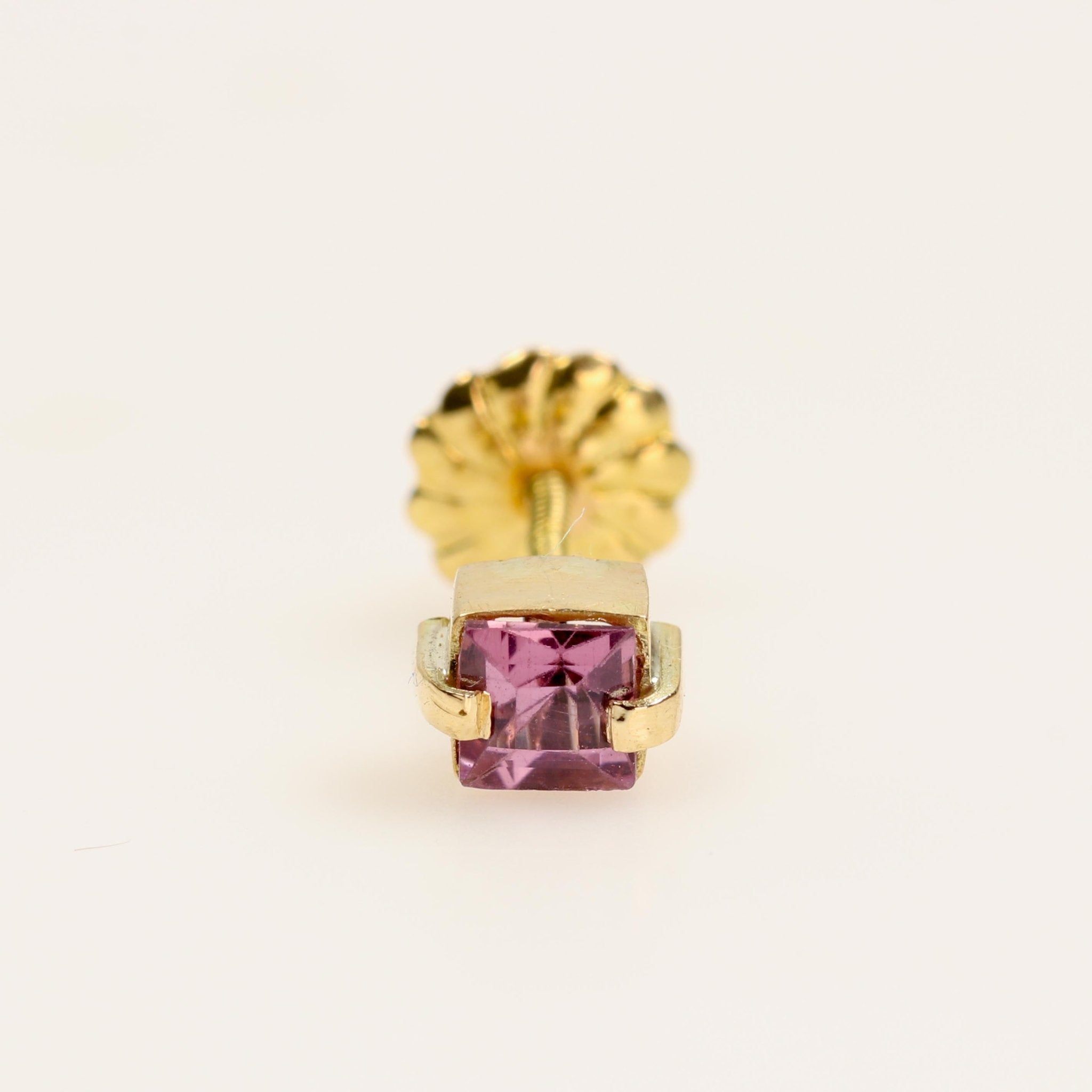 Aro individual de Espinela en oro 18 k - Aros