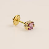 Aro individual de Espinela en oro 18 k - Aros