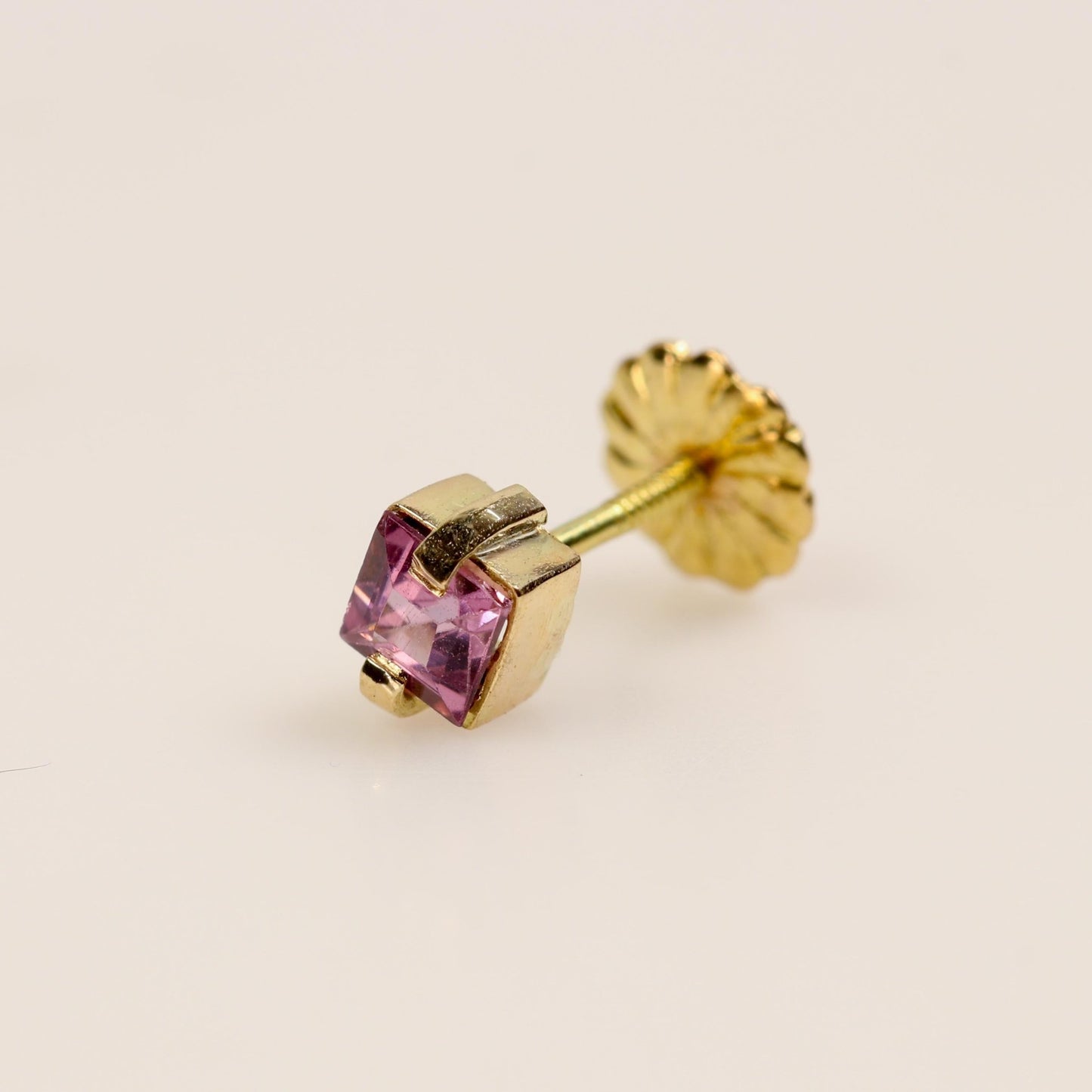 Aro individual de Espinela en oro 18 k - Aros