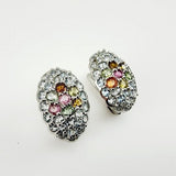 Aros de Aguamarina y Turmalinas multicolores - Aros