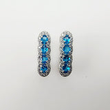 Aros de Apatita y cubic zirconia - Aros