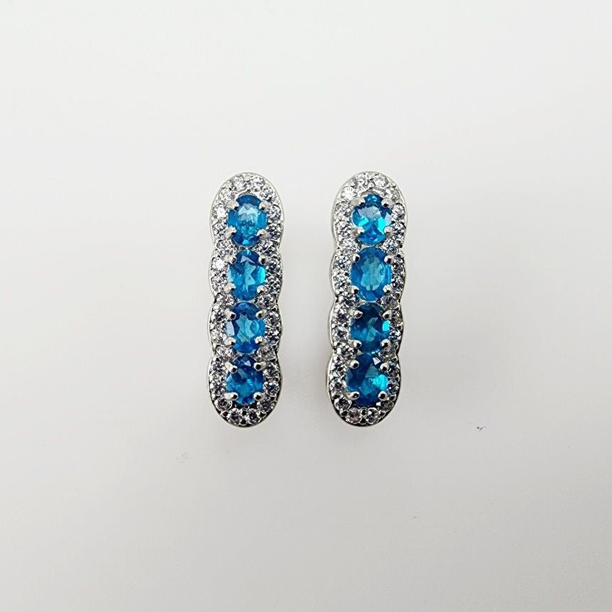 Aros de Apatita y cubic zirconia - Aros