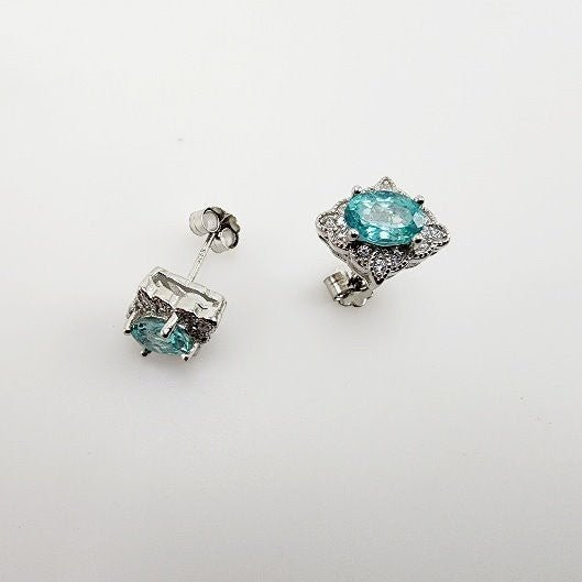 Aros de Apatita y cubic zirconia - Aros