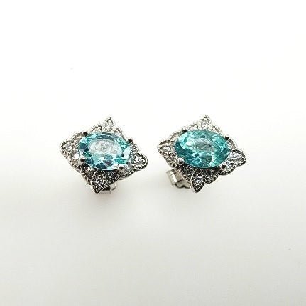 Aros de Apatita y cubic zirconia - Aros