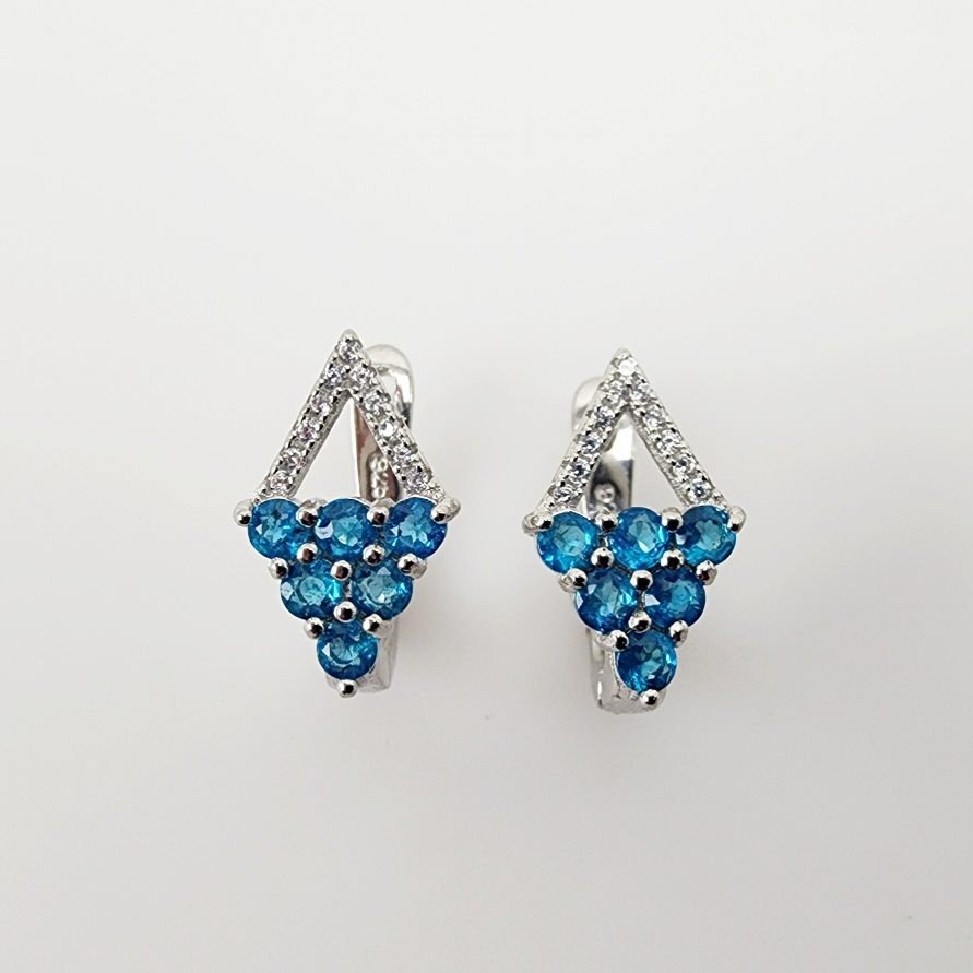 Aros de Apatita y cubic zirconia - Aros