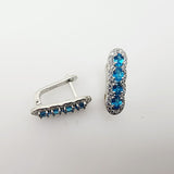 Aros de Apatita y cubic zirconia - Aros