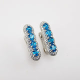 Aros de Apatita y cubic zirconia - Aros