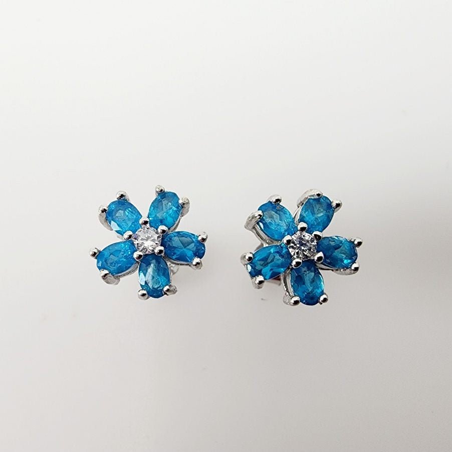 Aros de Apatita y Topacio blanco - Aros
