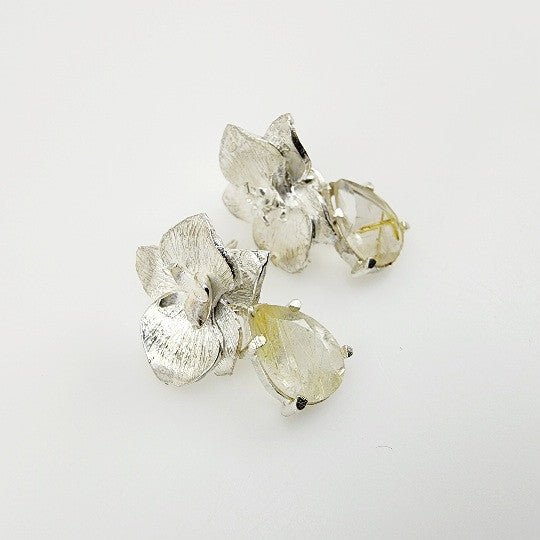Aros de Cuarzo Rutilado - Aros