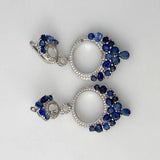 AROS DE IOLITA Y ZAFIRO AZUL - Aros