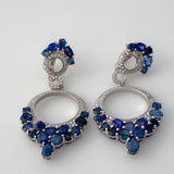 AROS DE IOLITA Y ZAFIRO AZUL - Aros