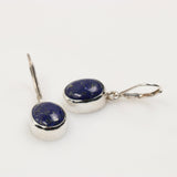 Aros de Lapislázuli en plata 950 - Aros