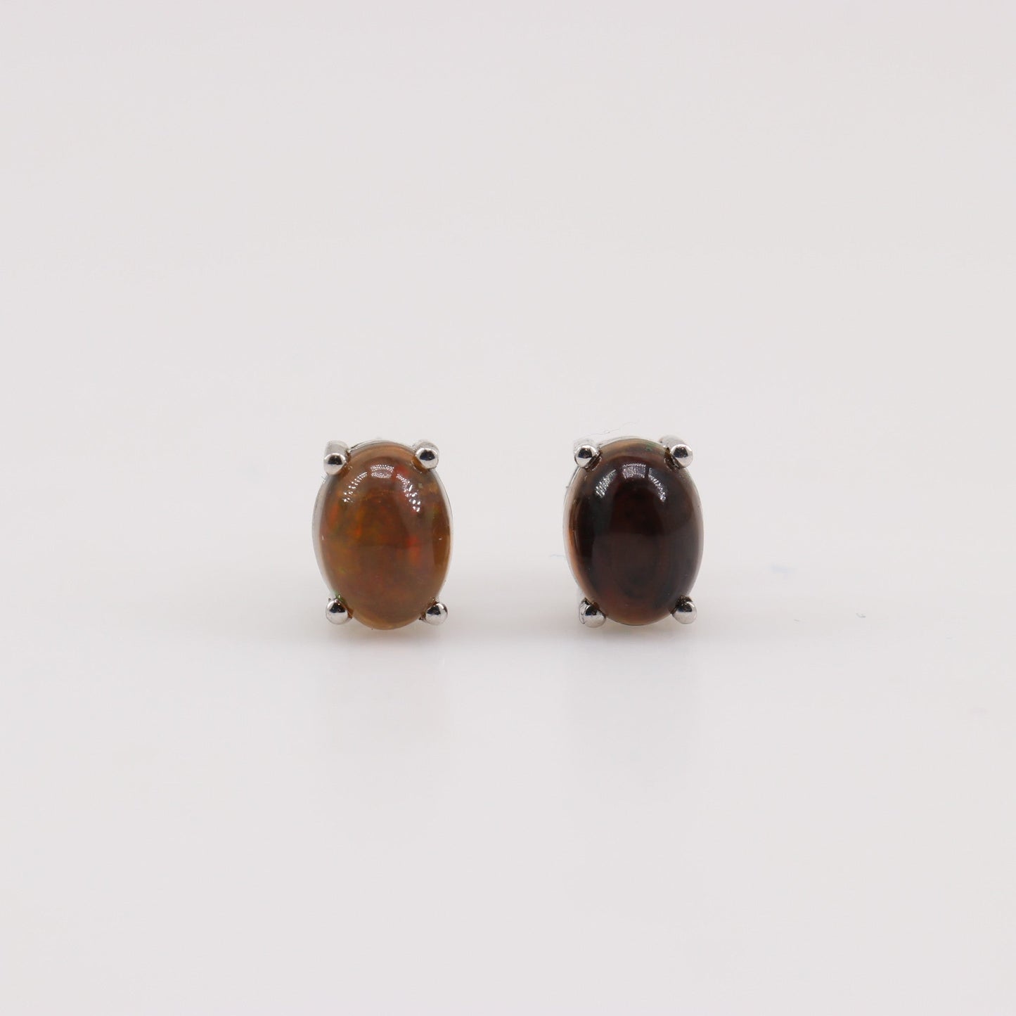 Aros de Ópalo Negro australiano - Aros
