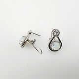 Aros de Ópalo welo, espinela, Topacio blanco y Zirconia cúbica - Aros