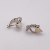 Aros de Ópalo Welo y cubic zirconia - Aros