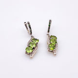 Aros de Peridoto y tsavorite - Aros