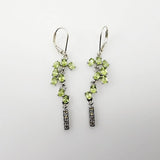 Aros de Peridoto y Zafiro amarillo - Aros