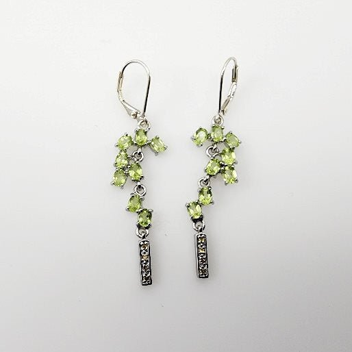 Aros de Peridoto y Zafiro amarillo - Aros