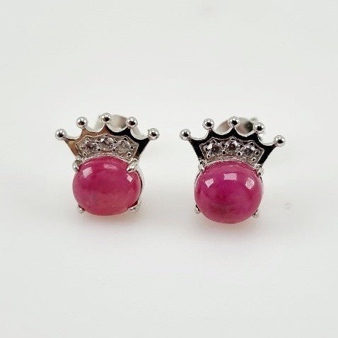Aros de Rubí y Zirconia Cúbica - Aros