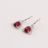 Aros de Rubí y Zirconia Cúbica - Aros