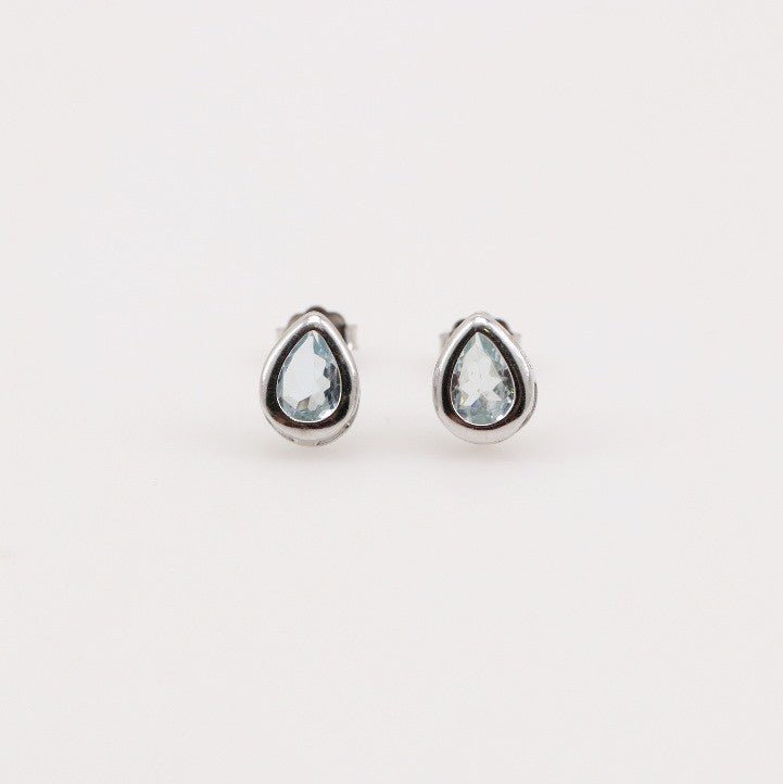Aros de Topacio Azul - Aros