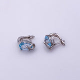 Aros de Topacio Azul - Aros