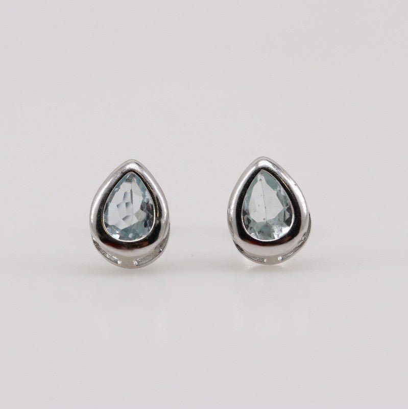 Aros de Topacio Azul - Aros