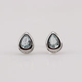 Aros de Topacio Azul - Aros