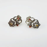 Aros de Zafiros de colores y cubic zirconia - Aros