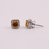 Aros de Zircón Natural en Plata 925 t Cubic Zirconia | Aros