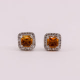 Aros de Zircón Natural en Plata 925 t Cubic Zirconia | Aros