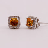 Aros de Zircón Natural en Plata 925 t Cubic Zirconia | Aros