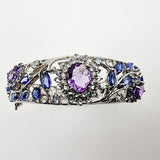 Brazalete de Amatista, Cianita, Tanzanita, aguamarina y cubic zirconia - Pulseras