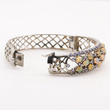Brazalete de Ópalo Welo y Tanzanita - Pulseras