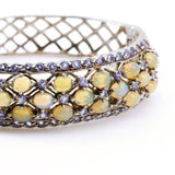 Brazalete de Ópalo Welo y Tanzanita - Pulseras