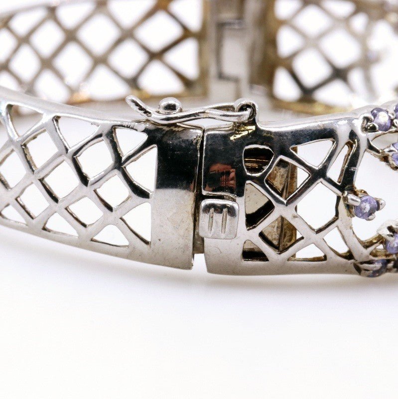 Brazalete de Ópalo Welo y Tanzanita - Pulseras