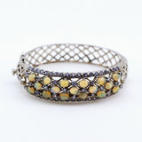 Brazalete de Ópalo Welo y Tanzanita - Pulseras