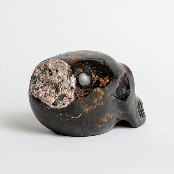 Calavera viva - Talla en piedra