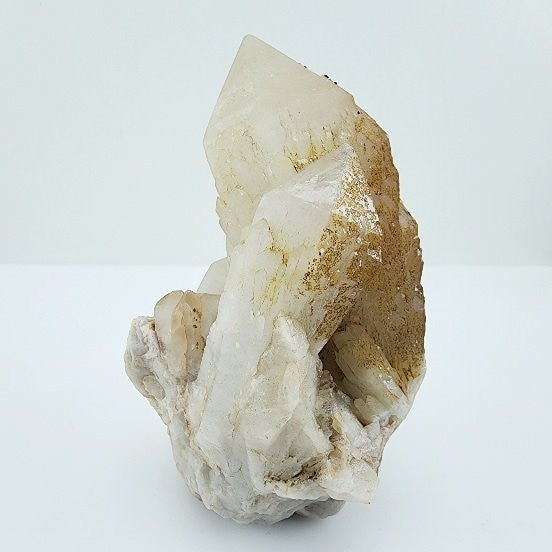 Catedral de Cuarzo con limonita - Minerales de colección